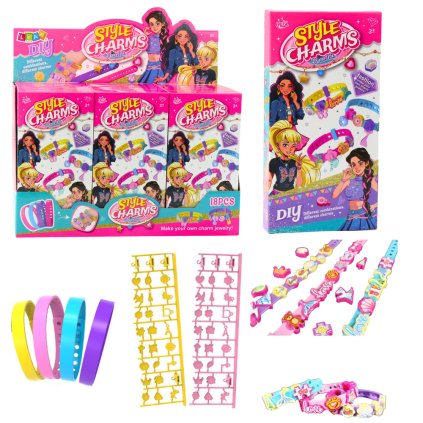 Sada DIY Náramků Zvířátka se Závěsy 4 Nastavitelné Náramky