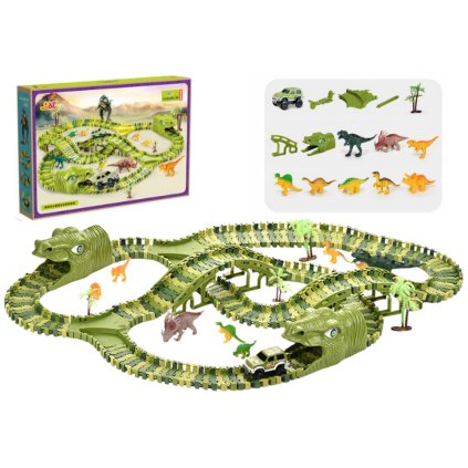 Sada Dráha Pro Závody Dinosauři 240 Dílů