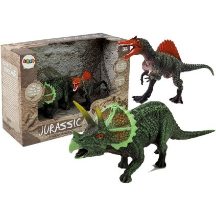 Sada Figurek Dinosaurus Spinosaurus, Triceratops
