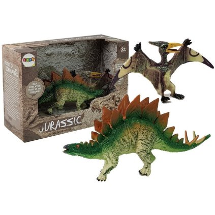 Sada Figurky Dinosaurus Stegosaurus, Pteranodon