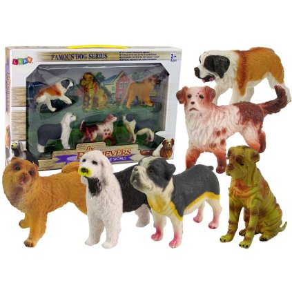 Sada Figurky Psi Různých Ras 6 Ks