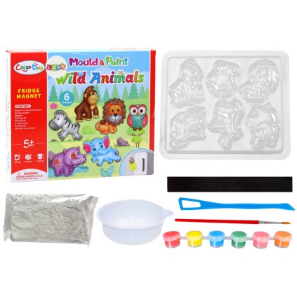 Sada Kreativní DIY Magnety ze Sádry Zvířátka