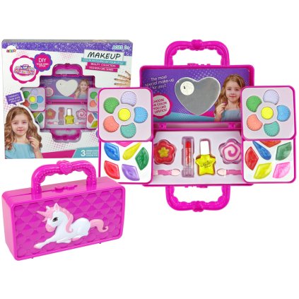 Sada Malá Kabelka Jednorožec Make-up Paletka Oční stíny Lesky na rty