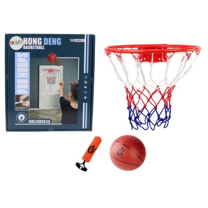 Sada Na Hraní Basketbalu Koš Míč Pumpička