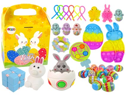Sada Velikonočních Hraček Fidget Toys Kraslice Dekorace