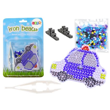 Sada Žehlicích Korálků Policejní Auto Korálky Pinzeta Šablona