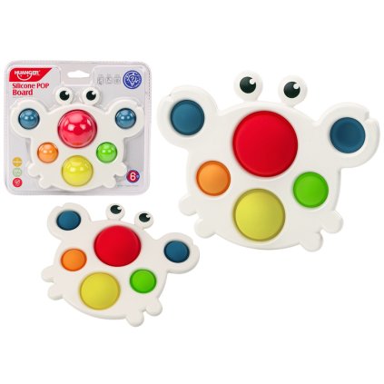Silikonová Tabule Barevný Krab Pop It Edukační Senzorická