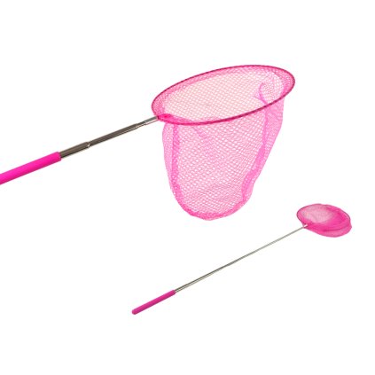 Skládací Teleskopická Síťka na Motýly a Hmyz 85 cm Růžová