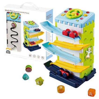 Skluzavkový Vzdělávací Blok s Autíčky Třídič Světla Zvuky