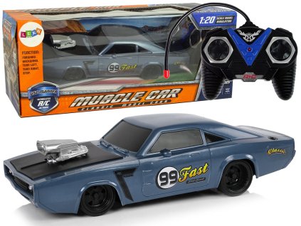 Sportovní R/C Auto 1:20 s Dálkovým Ovládáním – Šedé, Samolepkový Design