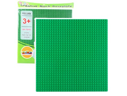 Stavební deska pro stavebnice Světle zelená 25,5x25,5 cm