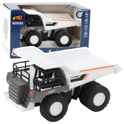 Stavební Vyklápěčka s Kovovými Prvky a Pohonem Bílá