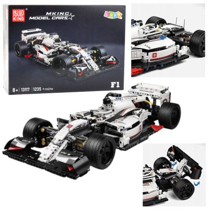 Stavebnice F1 Závodní Auto Bílo-Červené 1235 ks