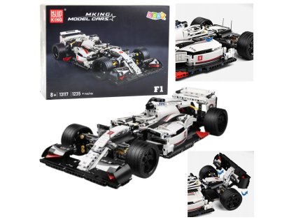 Stavebnice F1 Závodní Auto Bílo-Červené 1235 ks