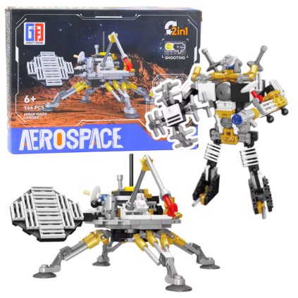 Stavebnice Marsovský Lander a Kosmický Robot 2v1 146 dílů