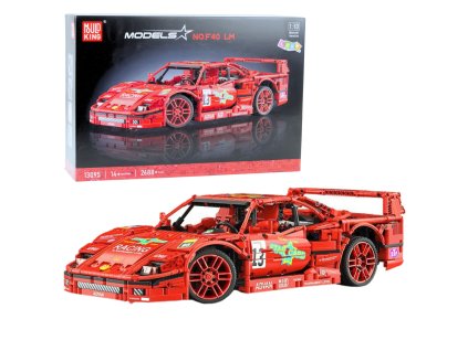 Stavebnice Sportovní Závodní Auto Červené 1:10 2688 ks