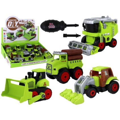 Stavebnice Zemědělská Vozidla pro Skládání a Demontáž DIY