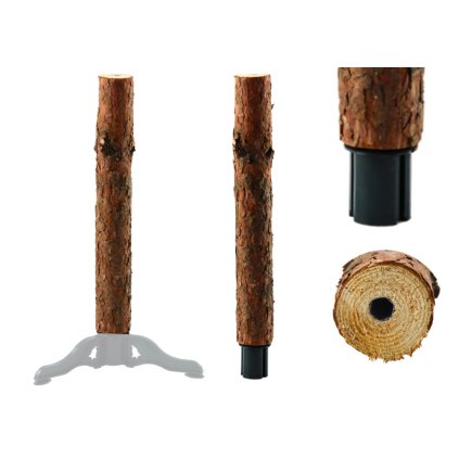 Stojan Dřevěný Špalek Na Čtyři Nohy Pro Stromeček S Kmenem