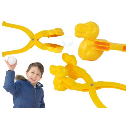 Stroj na výrobu sněhových koulí Dino Sněžkomat Žlutý