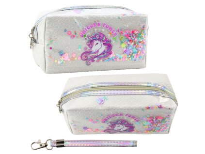 Školní Penál s Unicorn Konfesí Bílý 20cm