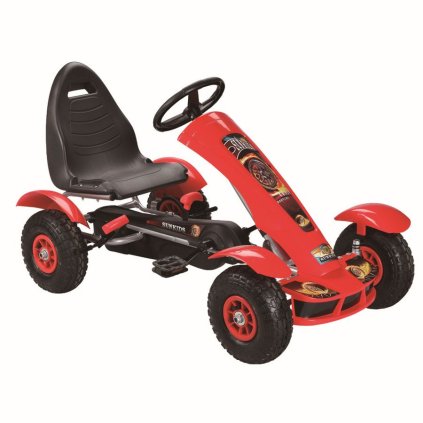 Šlapací Gokart F618 Červený