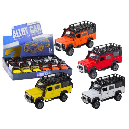 Terénní Autíčko 1:32 Světla Zvuky Pohon Otevírací Dveře Kovový