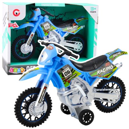 Terénní motorka Off-Road Světelné a Zvukové Efekty Modrá