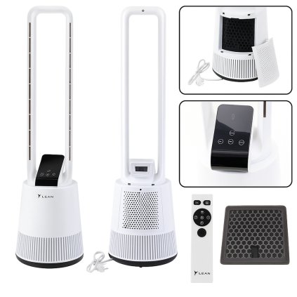 Ventilátor Bezdrotý Podlahový Oscilace Timer LCD Displej Dálkové Ovládání