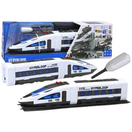 Vlak Stavební Sada Šroubovák Koleje Světla Zvuky