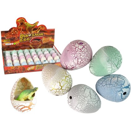 Vylíhající se magické dinosauří vejce rostoucí 4 cm bílé