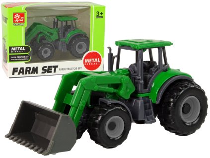 Zemědělské Vozidlo Traktor Buldozer Zelený Malý