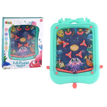 Zručnostní Hra Mini Pinball s Kuličkou Zelená