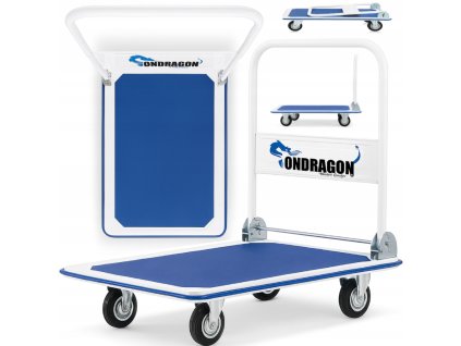 Transportní vozík Ondragon se sklopným madlem - 150 kg, ocelová konstrukce