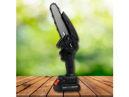 Aku Komplet SET - Řetězová Pila 6" - 2× Baterie + 1× vodící lišta + 1× řetěz