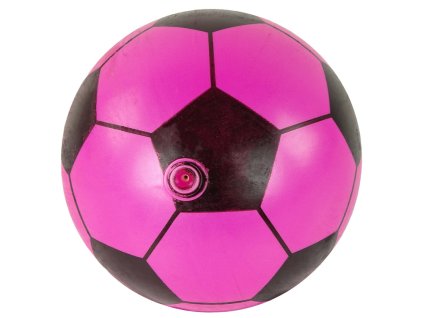 Velký Růžovo-Černý Gumový Míč 23 cm Lehký
