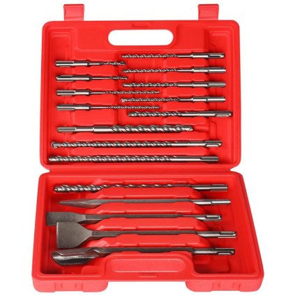 Sada 17-dílných vrtáků a dlát SDS+ pro profesionální a domácí použití KD10068