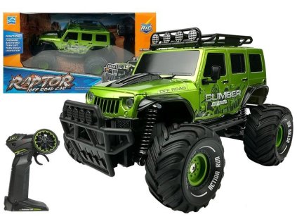 Dálkově ovládané auto R/C Jeep Zelený 2.4G