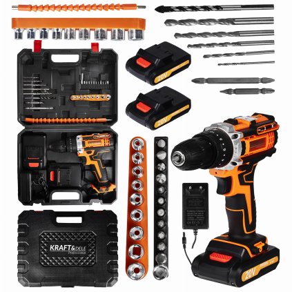 AKUMULÁTOROVÁ VRTAČKA S PŘÍSLUŠENSTVÍM 2Ah KD3086