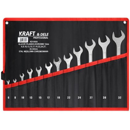 KLÍČE PLOCHÉ S OKEM 12 ks KD10926