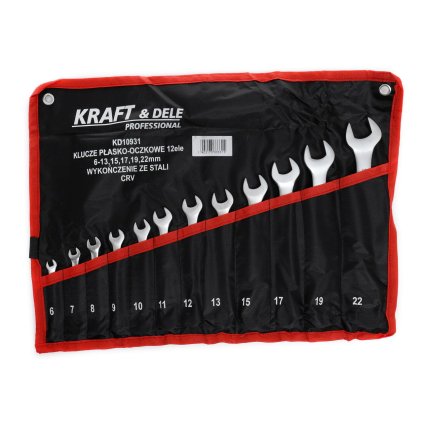 PLOCHÉ KLÍČE S OKEM 12 ks KD10931