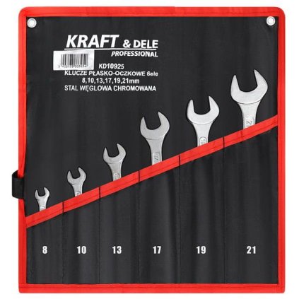 PLOCHÉ KLÍČE S OKEM 6 ks KD10925