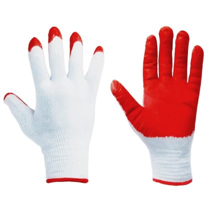 Rukavice protiskluzové pracovní rukavice červené