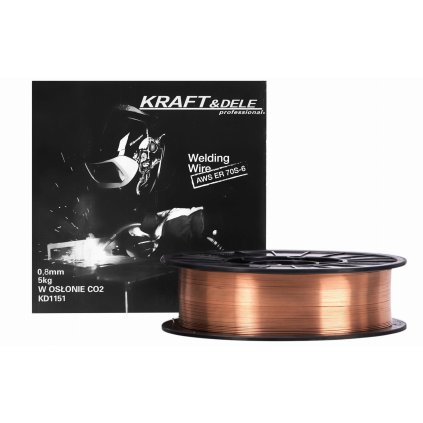 Svařovací drát 0,8 mm 5 kg měděný KD1151