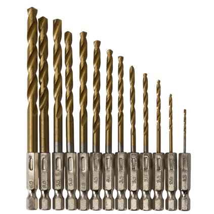 Titanové vrtáky do šroubováku, 13 ks KD982