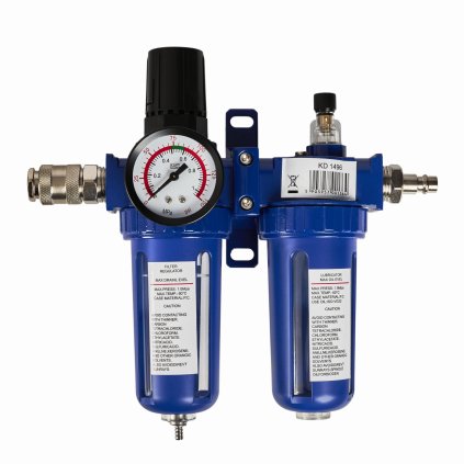 Tlakový reduktor s odlučovačem vody a maznicí 1/2" KD1496