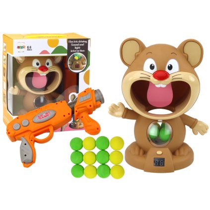 Hra Dovednostní Střílení Na Křečka Pistole Kuličky