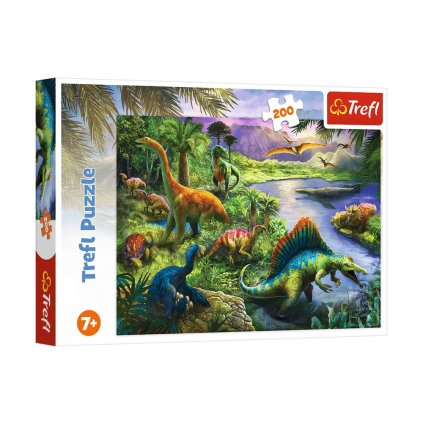 Puzzle - 200 - Draví dinosauři - Trefl - 13281