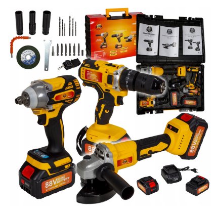 Screenshot 2024 09 10 at 09 39 17 Zestaw Narzędzi SZLIFIERKA WKRĘTARKA KLUCZ AKU WALIZKA xxxxl (MS 757) • Cena Opinie • Zestawy elektronarzędzi 16041895838 • Allegro