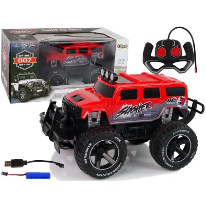 Červený R/C Off-Road Auto 1:14 Dálkově Ovládané