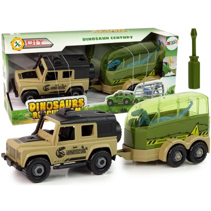 Terénní Auto Transportér Rozebíratelný DIY Dinozaur